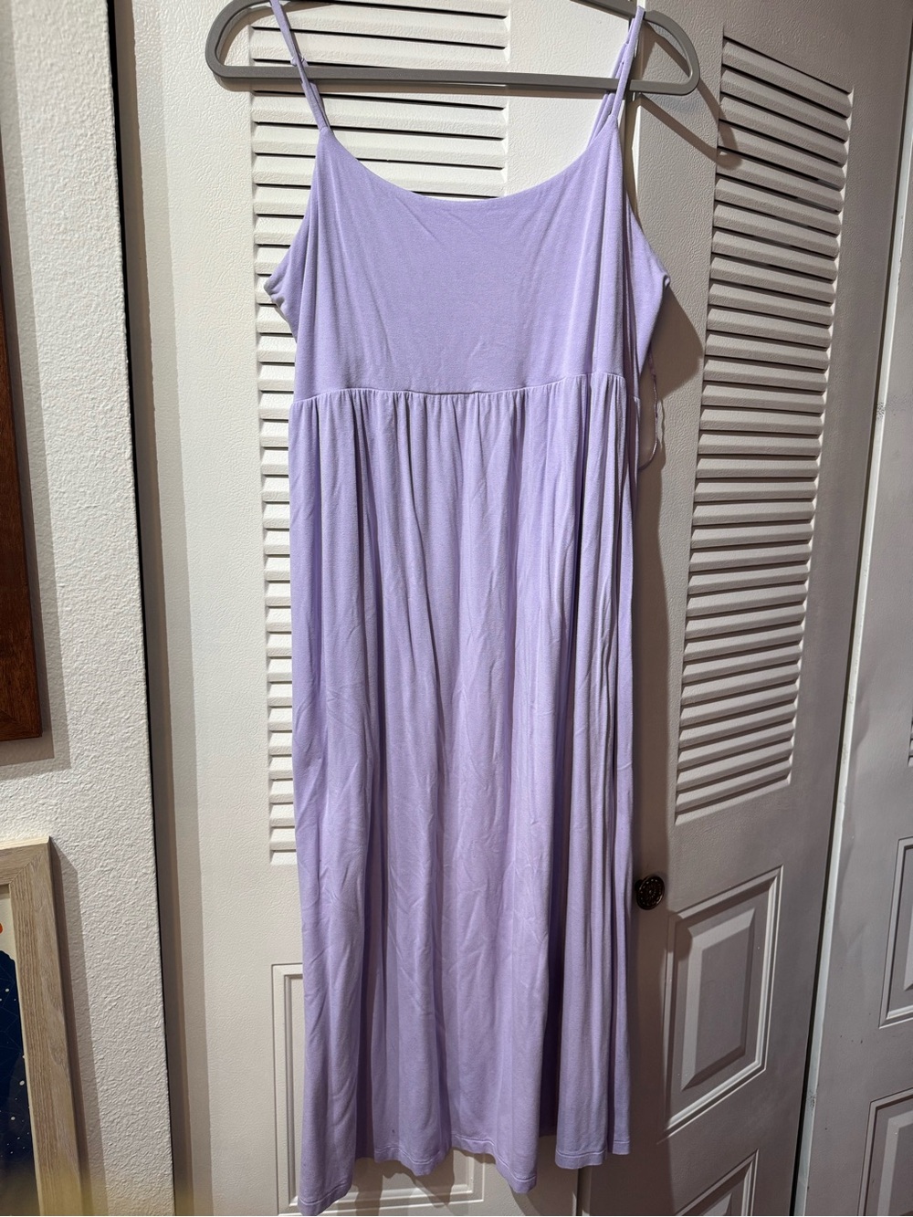 Lilac Spaghetti Strap Maxi Dress